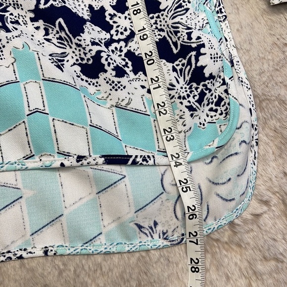 Alberto Makali•Teal Blue & White Top - Picture 7 of 9